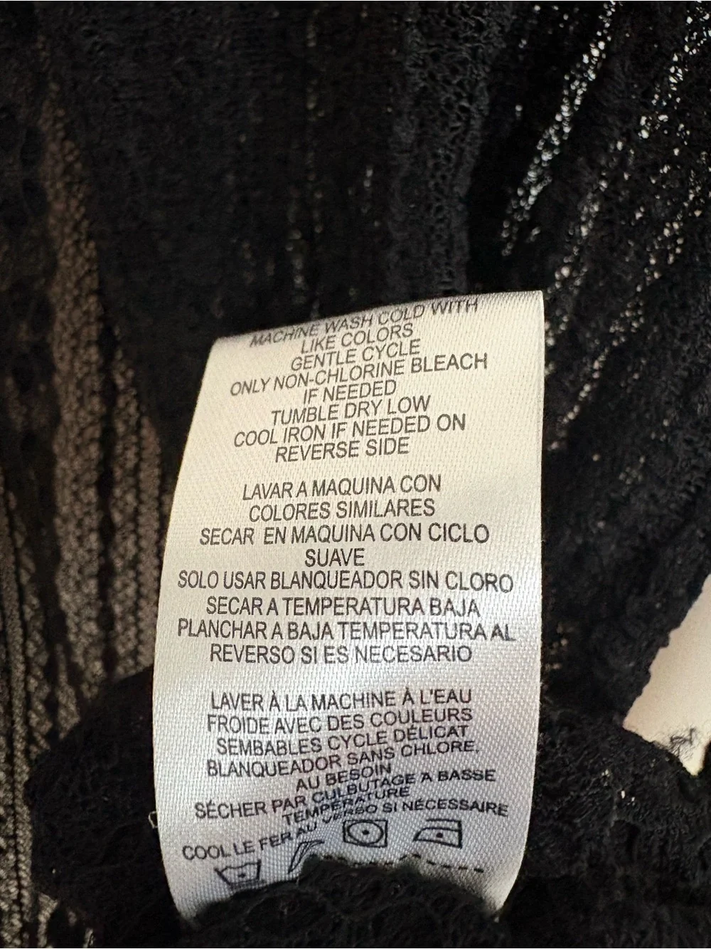 Absolutely Famous Black Sheer Knit Button Shirt